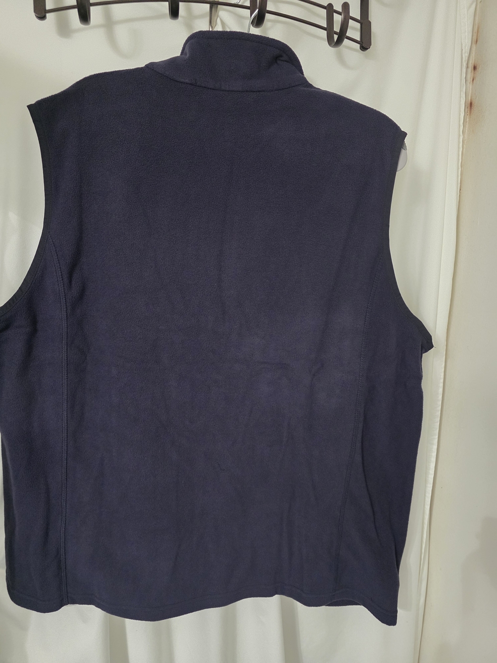 Lands' End Navy Fleece Sleeveless Vest